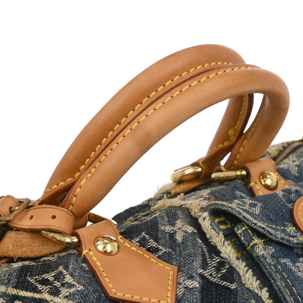 Louis Vuitton Blue Monogram Denim Patchwork Speedy 30 M95380
