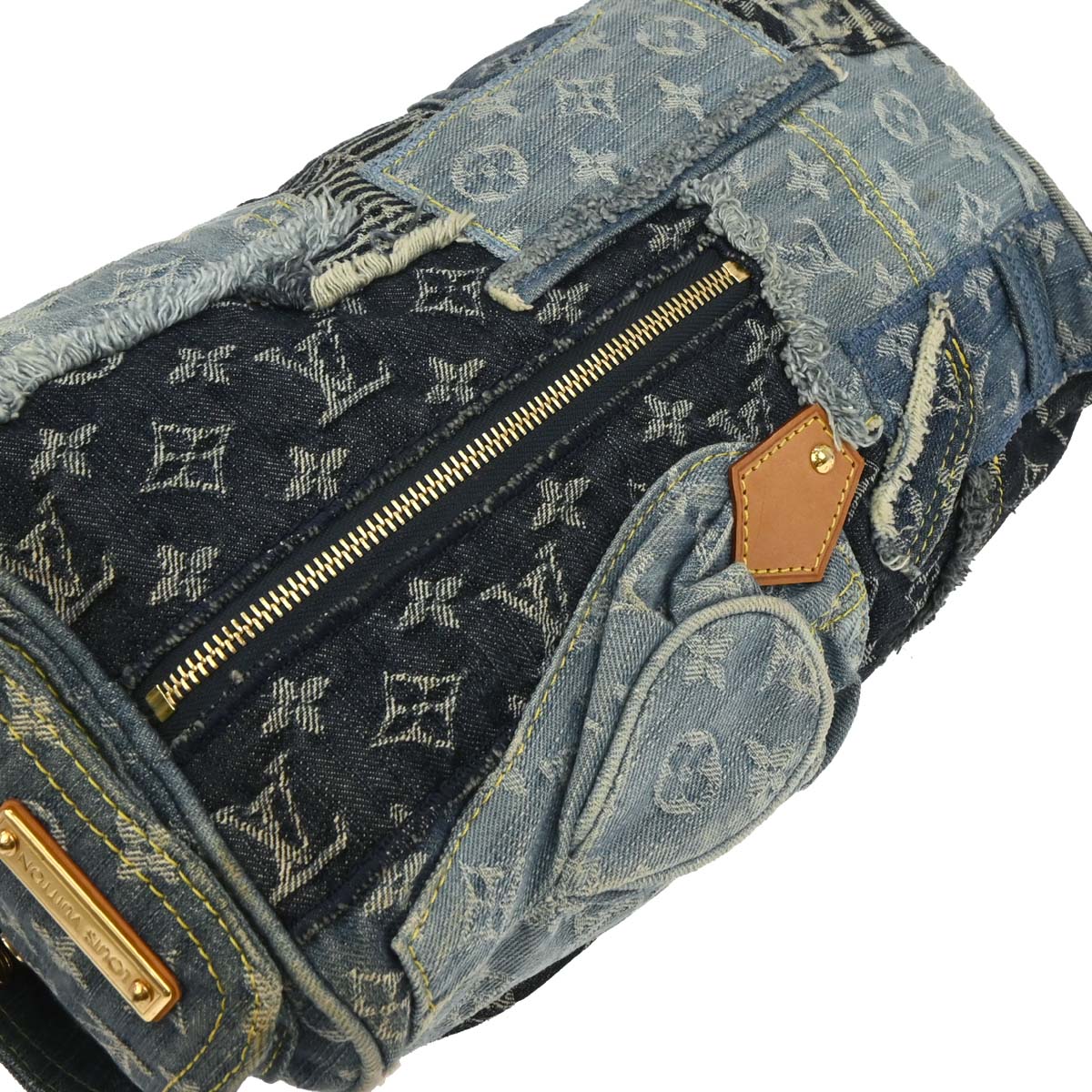 Louis Vuitton Blue Monogram Denim Patchwork Speedy 30 M95380