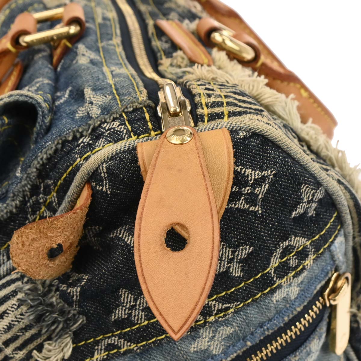 Louis Vuitton Blue Monogram Denim Patchwork Speedy 30 M95380