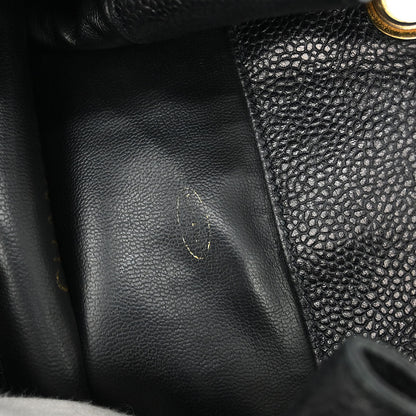 Chanel 1996-1997 Black Caviar Triple CC Drawstring Shoulder Bag