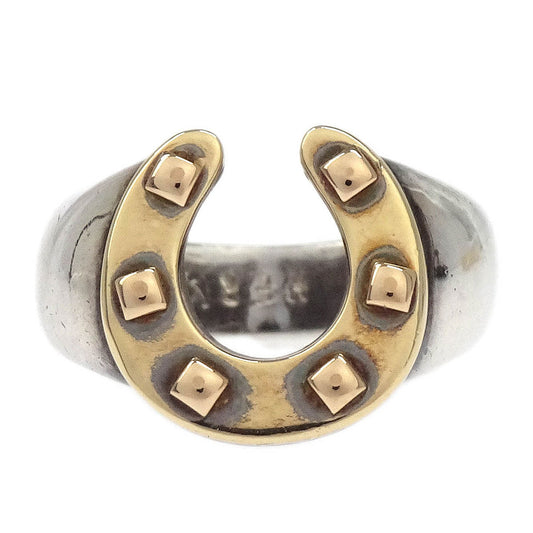 Hermes Horse Shoe Ring SV925 18KYG #51 #49