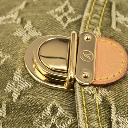 Louis Vuitton Khaki Monogram Denim Mini Pleaty Handbag M95217