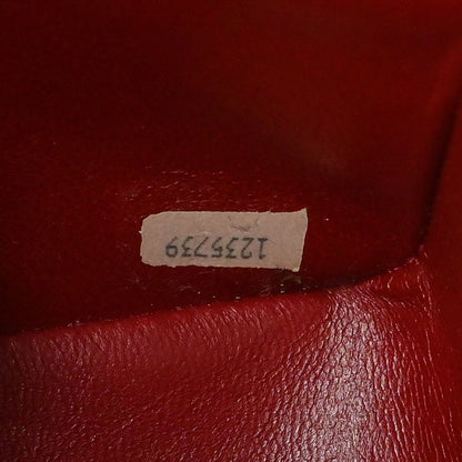 Chanel 1989-1991 Red Lambskin Classic Square Flap Shoulder Bag