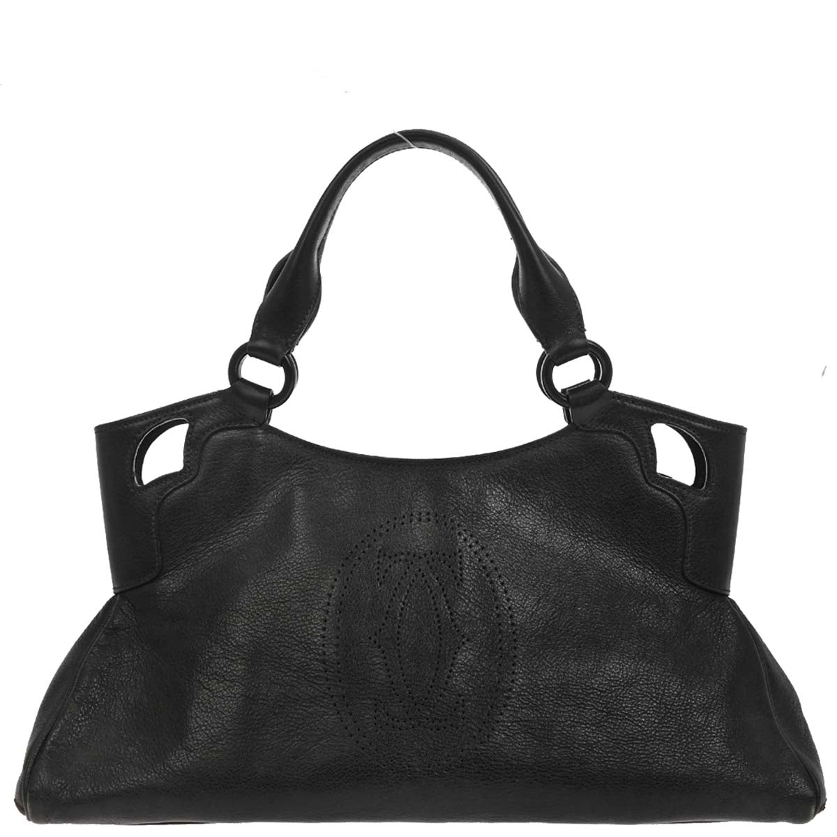 Cartier Black Leather Handbag
