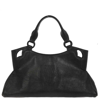 Cartier Black Leather Handbag