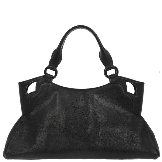 Cartier Black Leather Handbag