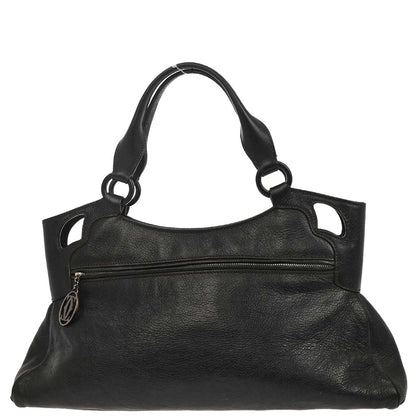 Cartier Black Leather Handbag
