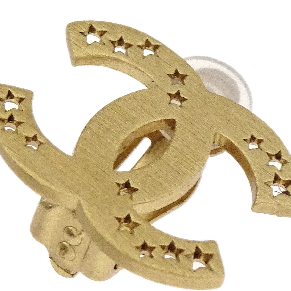 Chanel Gold CC Earrings Clip-On 03A