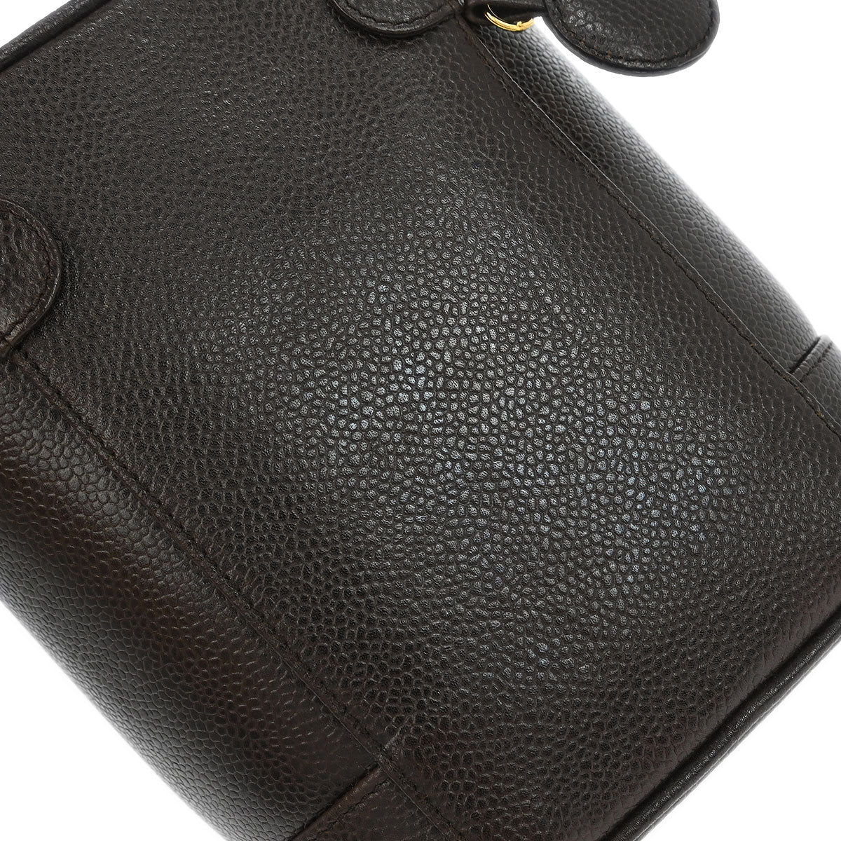 Chanel 1996-1997 Brown Caviar Timeless Vanity Handbag