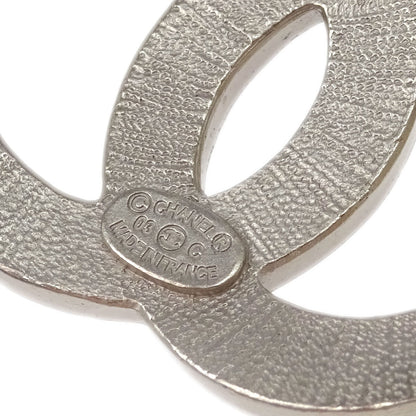 Chanel Costume Pearl Chain Necklace Silver 03C