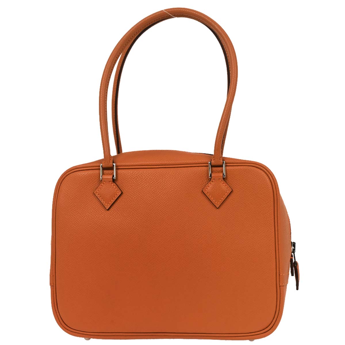 Hermes Orange Epsom Mini Plume Handbag
