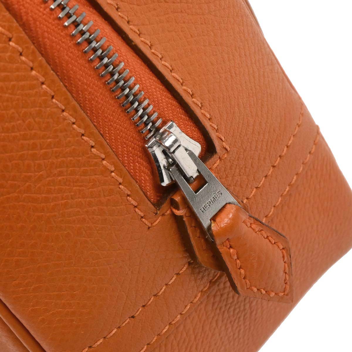 Hermes Orange Epsom Mini Plume Handbag