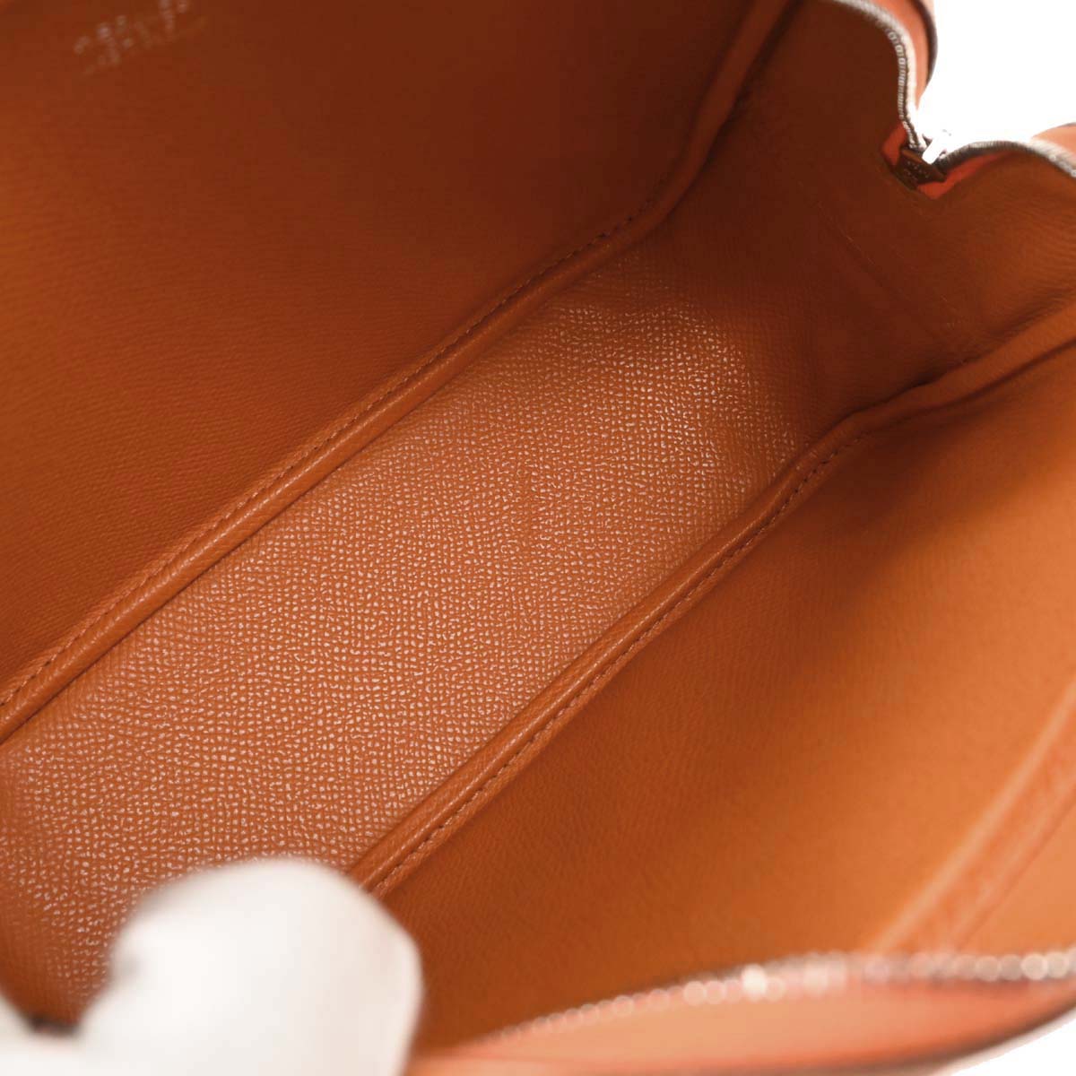 Hermes Orange Epsom Mini Plume Handbag