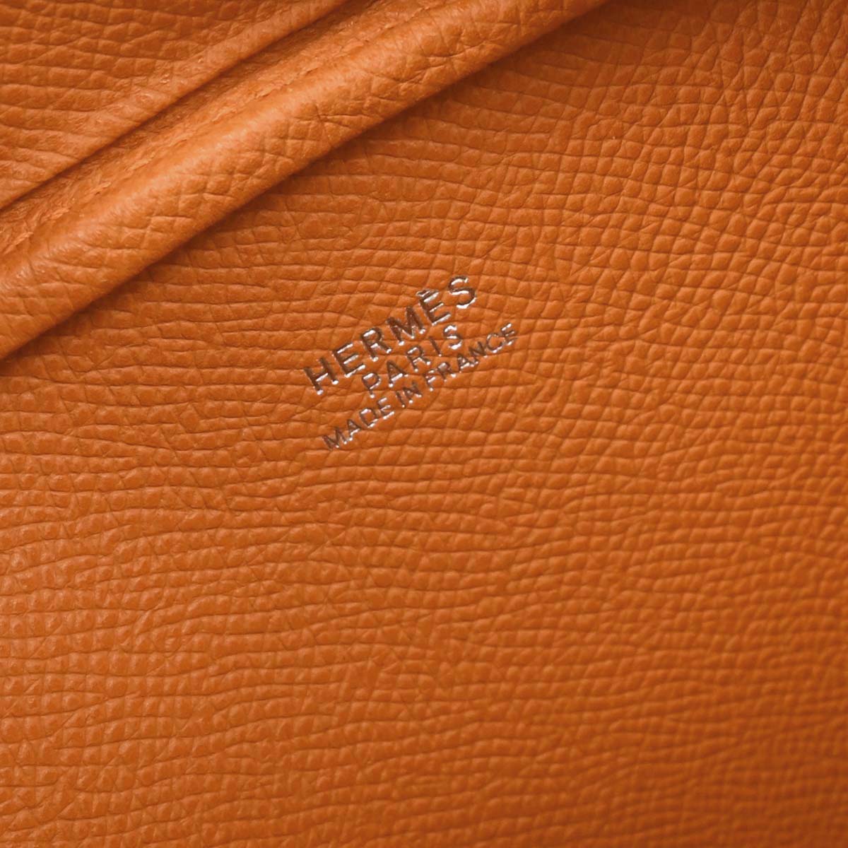Hermes Orange Epsom Mini Plume Handbag