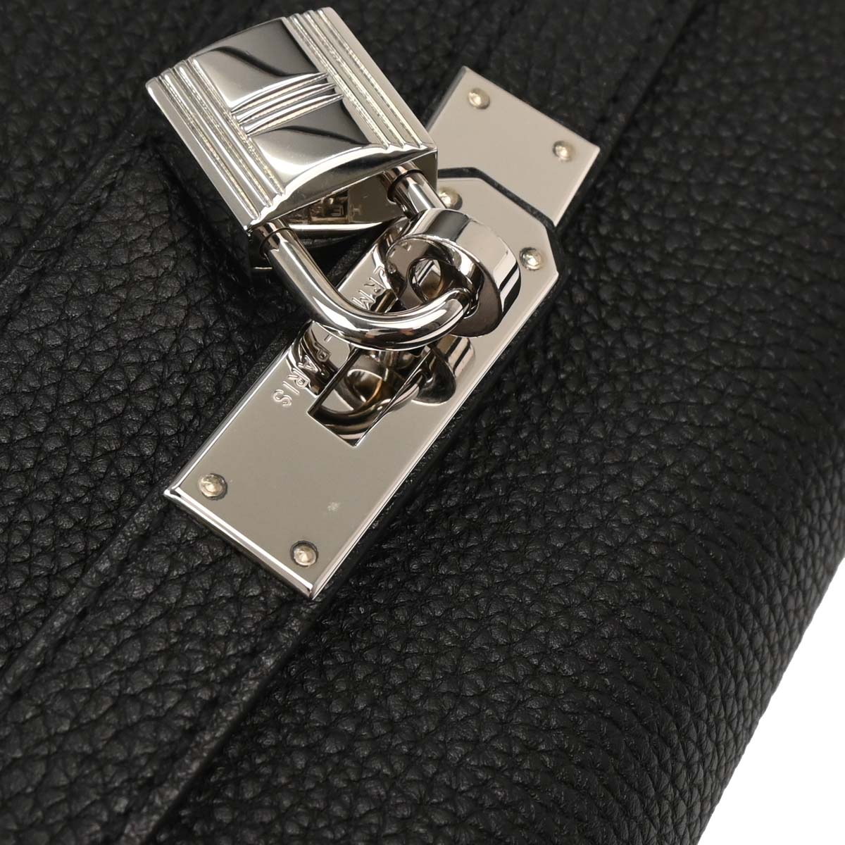 Hermes Black Togo Kelly 32 Retourne Handbag
