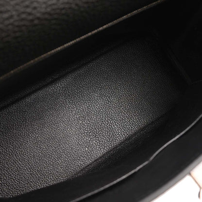 Hermes Black Togo Kelly 32 Retourne Handbag