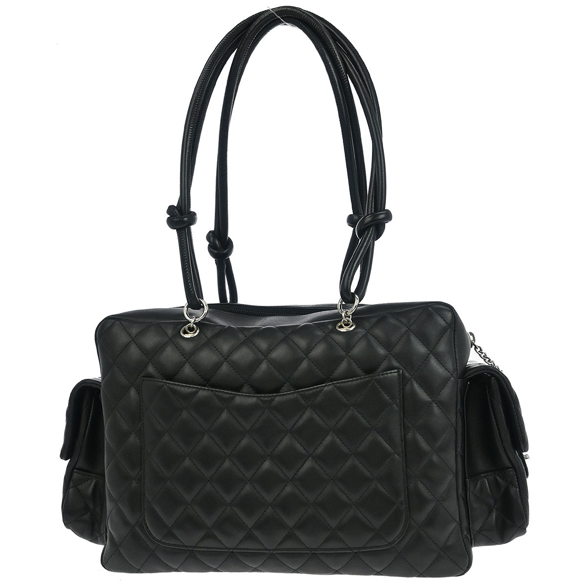 Chanel Black Calfskin Cambon Ligne Reporter Bag