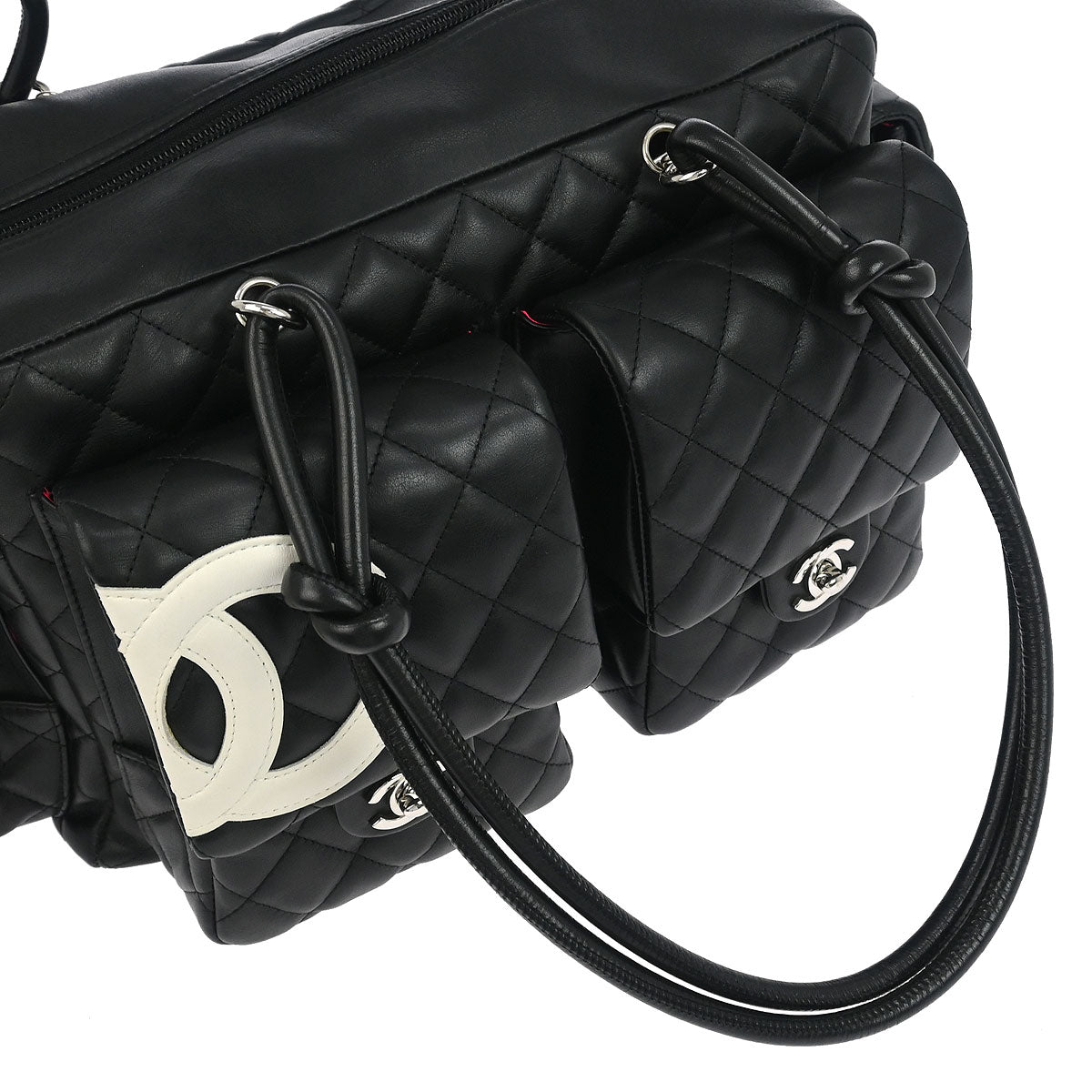 Chanel Black Calfskin Cambon Ligne Reporter Bag