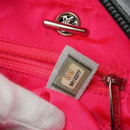 Chanel Black Calfskin Cambon Ligne Reporter Bag