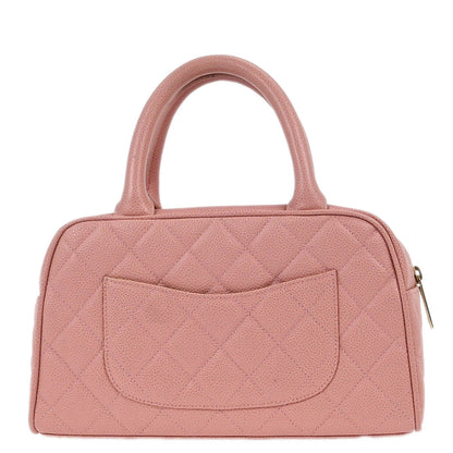 Chanel 2003-2004 Pink Caviar Bowling Bag