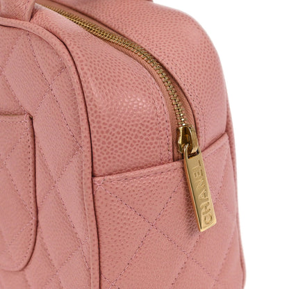 Chanel 2003-2004 Pink Caviar Bowling Bag