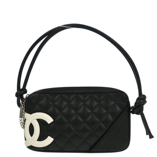 Chanel Black Calfskin Cambon Ligne Handbag
