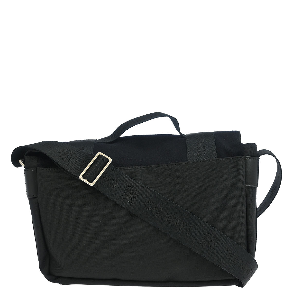 Chanel 2005-2006 Black Felt Nylon Sport Line 2way Shoulder Handbag