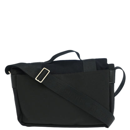 Chanel 2005-2006 Black Felt Nylon Sport Line 2way Shoulder Handbag