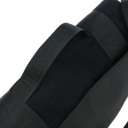 Chanel 2005-2006 Black Felt Nylon Sport Line 2way Shoulder Handbag