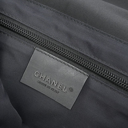 Chanel 2005-2006 Black Felt Nylon Sport Line 2way Shoulder Handbag