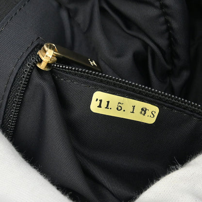 Chanel Black Jacquard Nylon Travel Line Tote Handbag