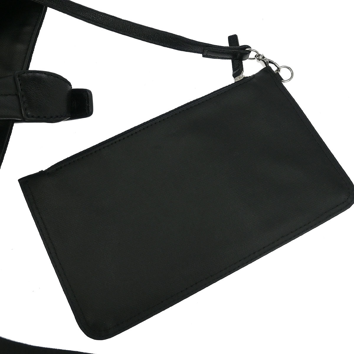 Chanel 2006-2008 Black Leather Paris-Biarritz GM Tote Handbag