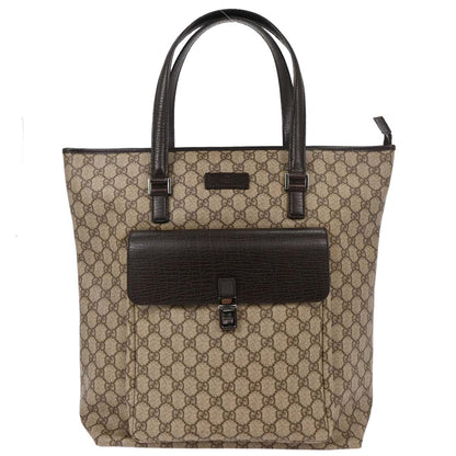 Gucci Beige PVC GG Tote Handbag