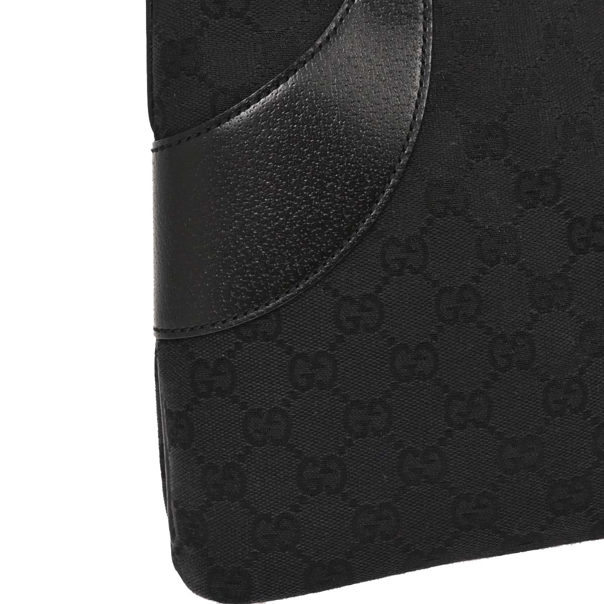 Gucci Black Canvas GG Tote Handbag