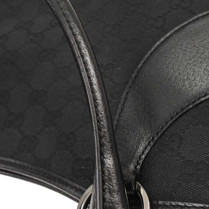 Gucci Black Canvas GG Tote Handbag