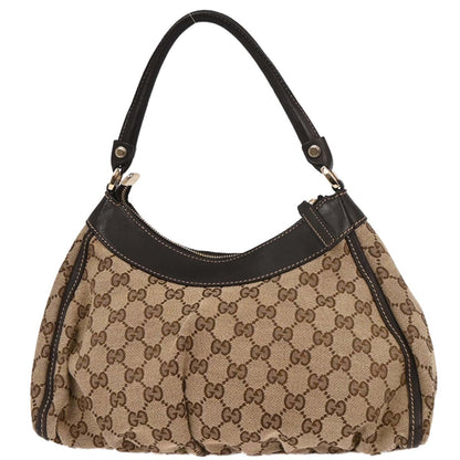 Gucci Beige GG Hobo Abbey D Ring Handbag