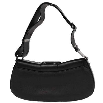 Christian Dior Black Leather Street Chic Columbus Shoulder Bag