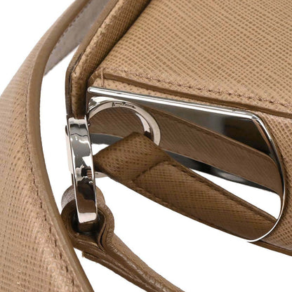 Salvatore Ferragamo Brown Leather Gancini Handbag