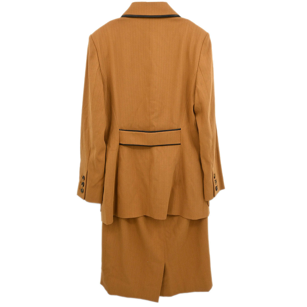 Celine Setup Suit Jacket Skirt Brown #42