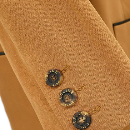 Celine Setup Suit Jacket Skirt Brown #42