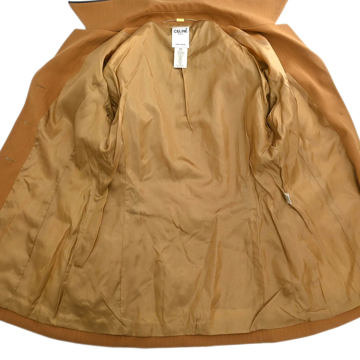Celine Setup Suit Jacket Skirt Brown #42