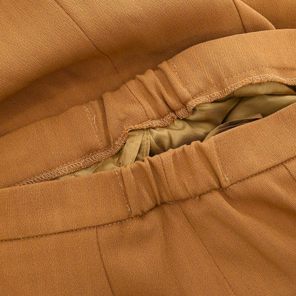 Celine Setup Suit Jacket Skirt Brown #42