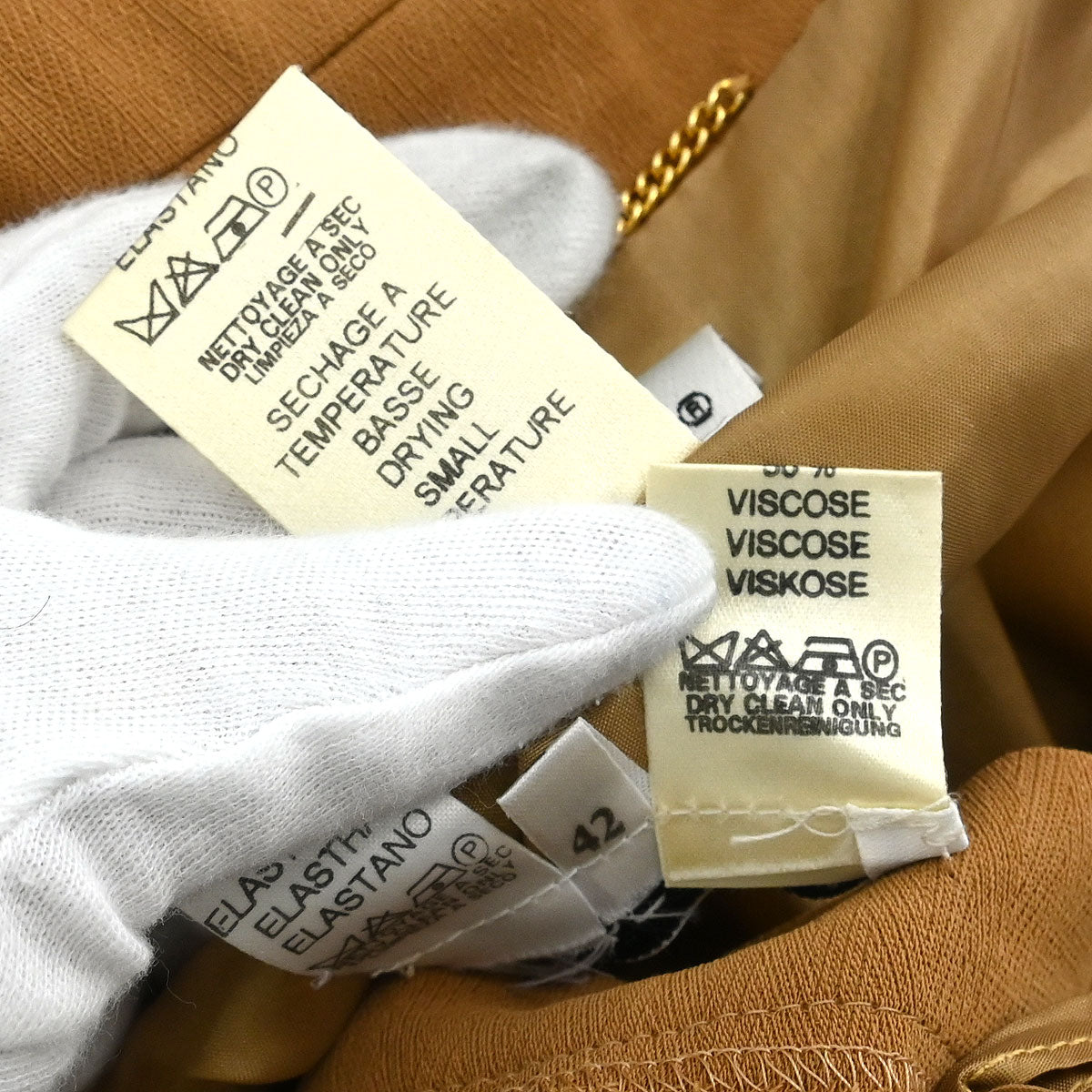 Celine Setup Suit Jacket Skirt Brown #42