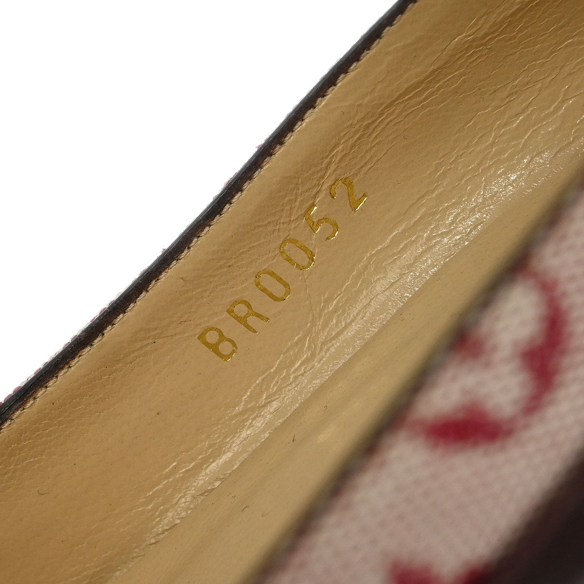 Louis Vuitton * Pumps Shoes Bordeaux Leather BR0052 #36