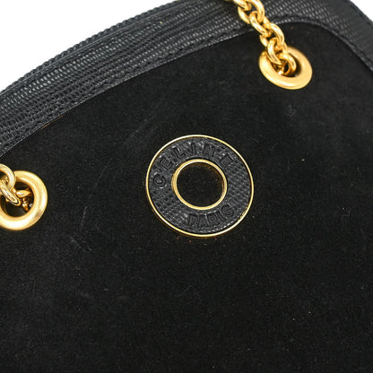 Celine Black Suede Shoulder Bag