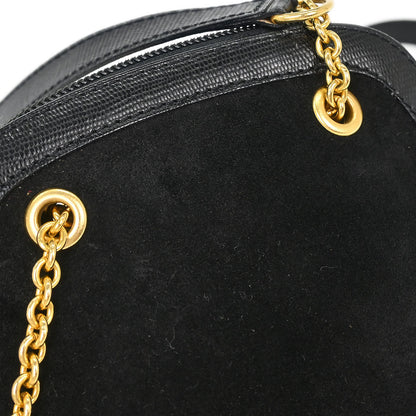 Celine Black Suede Shoulder Bag