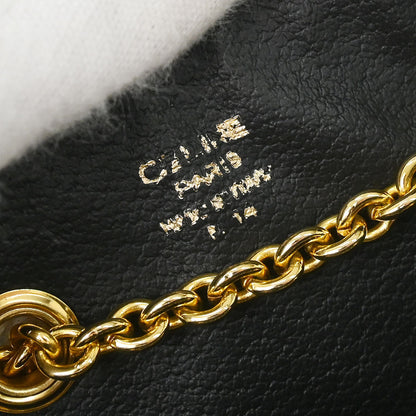 Celine Black Suede Shoulder Bag