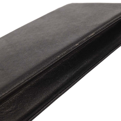 Yves Saint Laurent Black Leather Clutch Bag