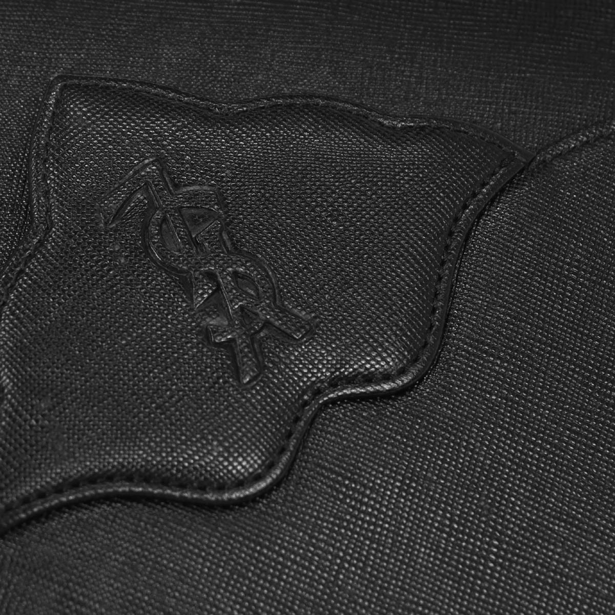 Yves Saint Laurent Black Leather Clutch Bag