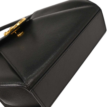 Cartier Black Leather Panthere Handbag